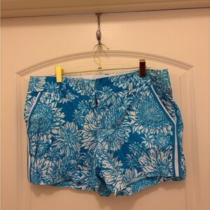 Lilly Pulitzer Blue Floral Shorts